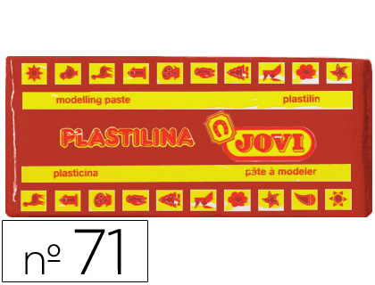 Barra 150g. plastilina Jovi 71 marrón